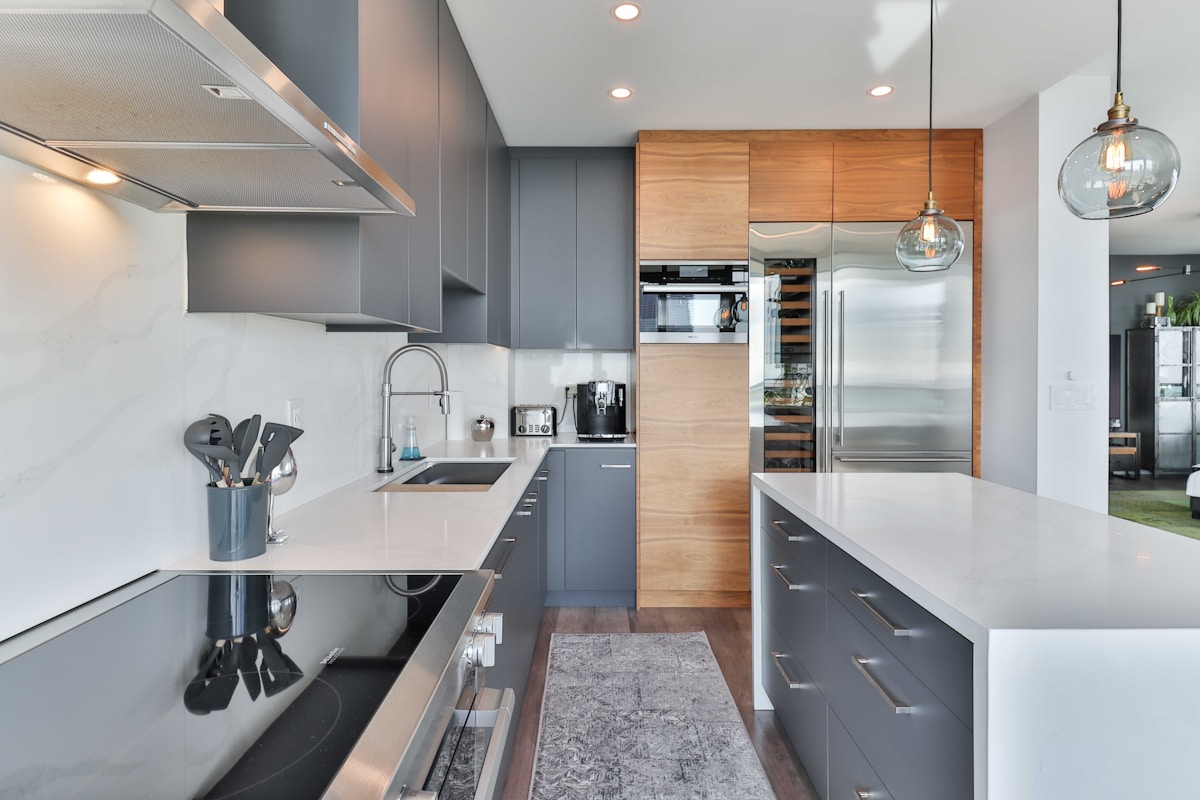 Bright kitchen interior